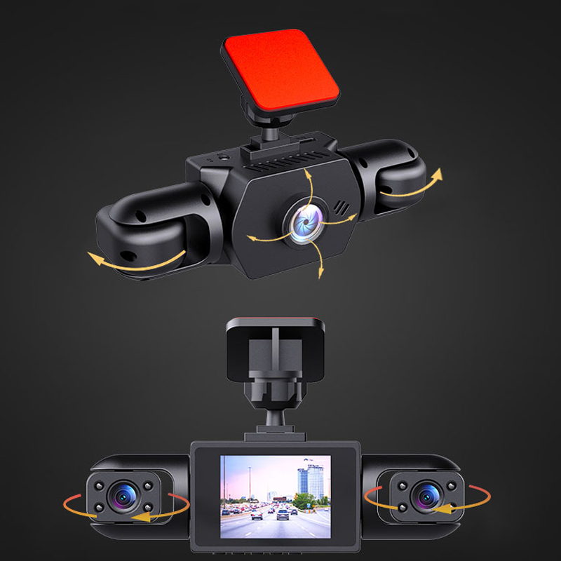 Car Dashcam with 4 Cameras and 360° Surround View