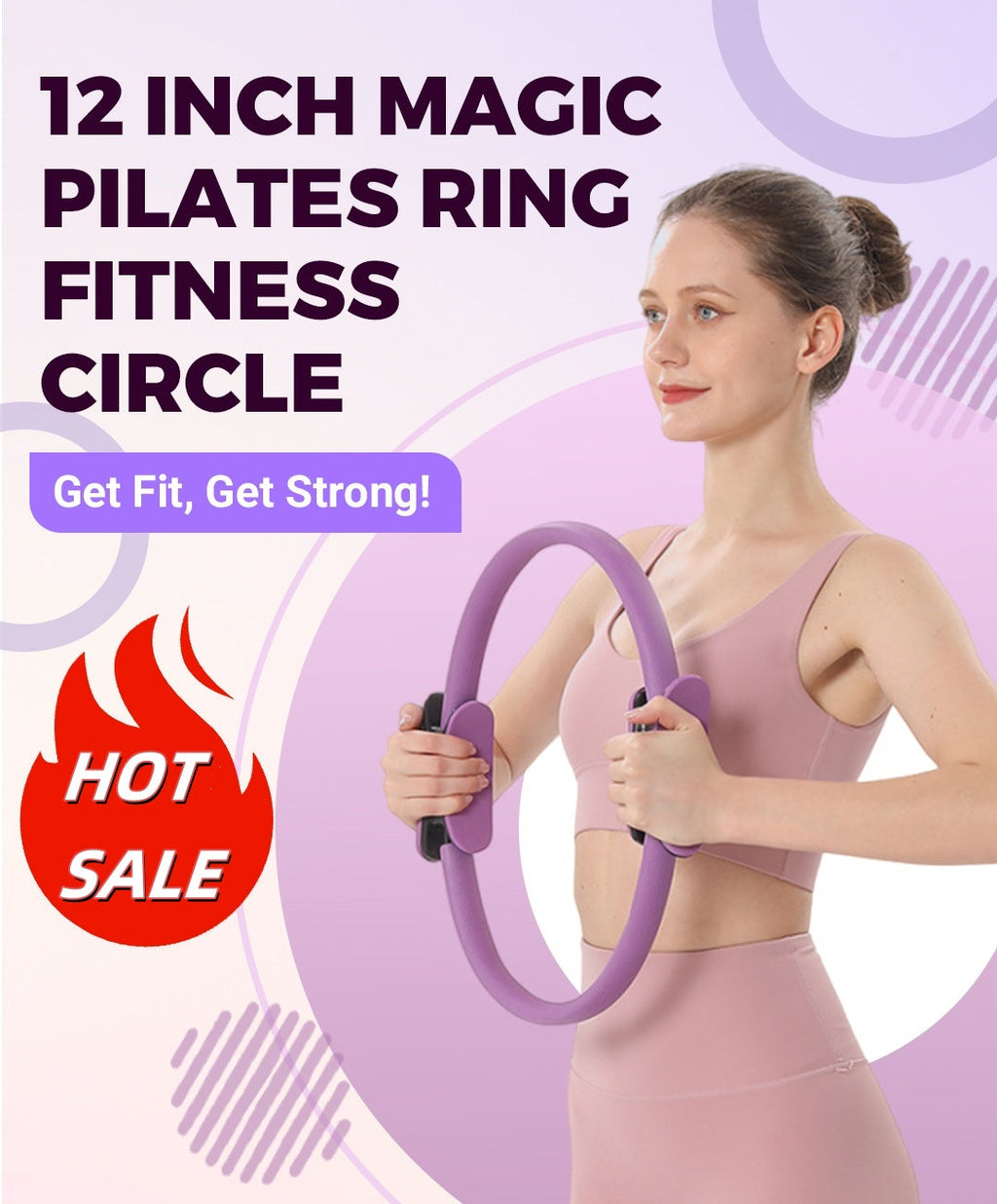 💪🌸 Shape, strengthen, improve posture – the all-in-one Pilates ring for every level! 🌿✨ Sustainable & effective for home use.