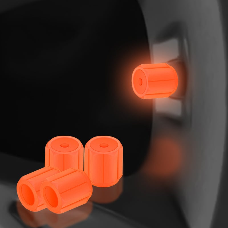 Illuminated valve caps for night drivers