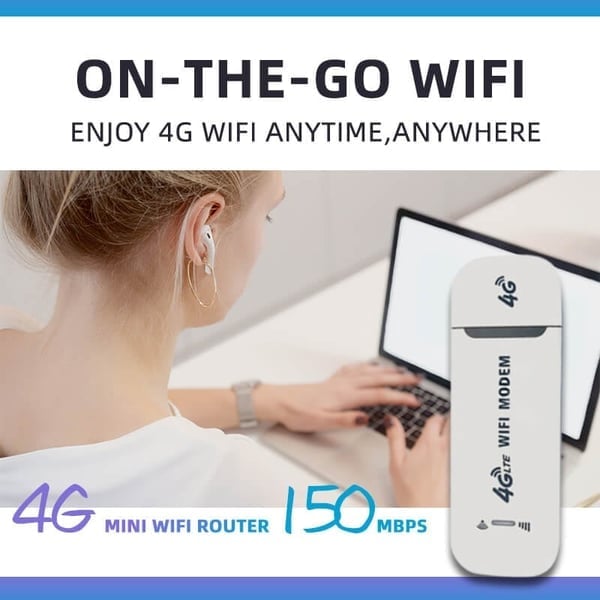 📶2026 4G LTE USB Mobile WiFi Router – Fast Internet Everywhere & Multiple Devices!