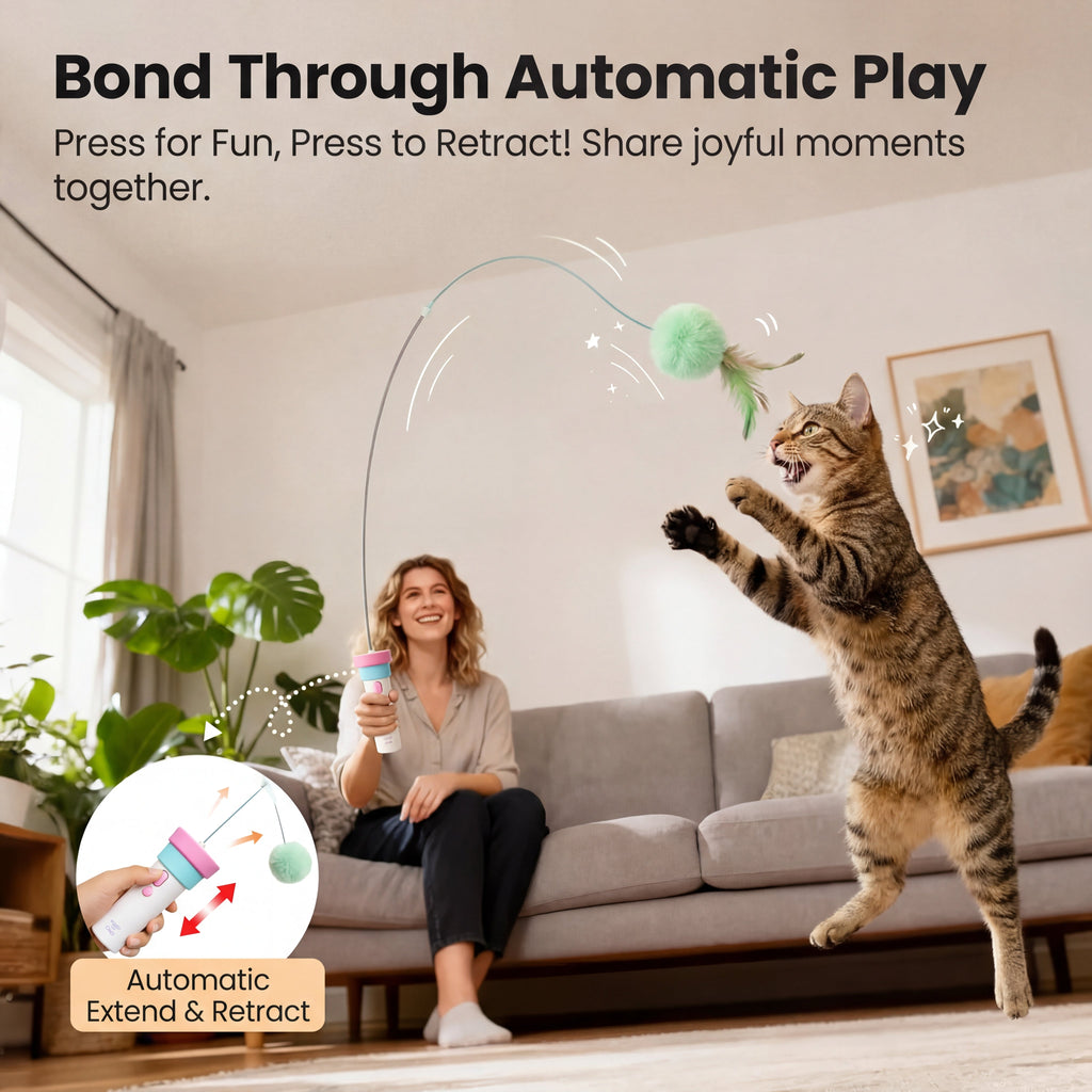 Electric Fishing Style Cat Teaser Toy